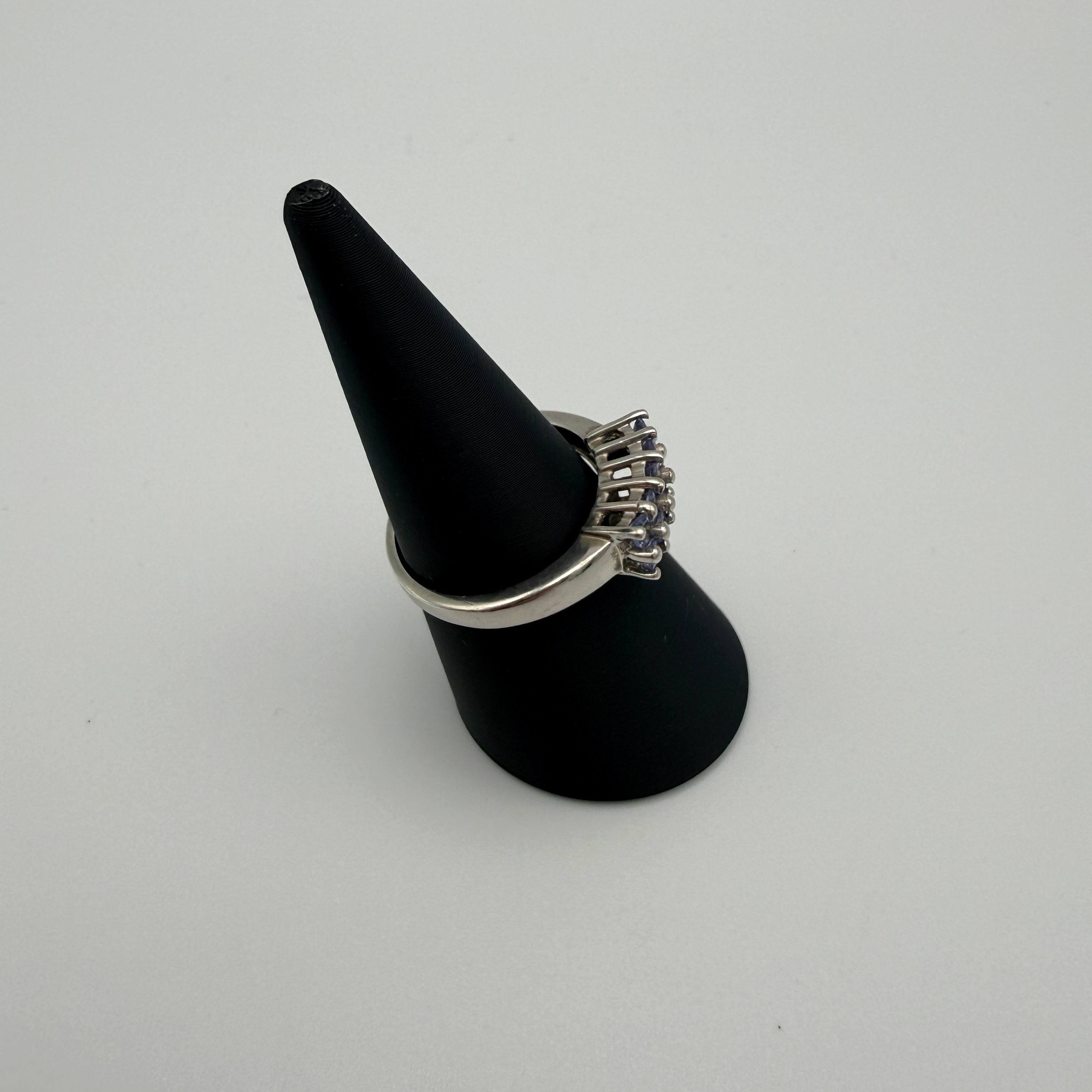 Harry Ivens Ring 925 Silber mit Tansanit Besatz ca. 2000er Jahre Showroom Ansbach