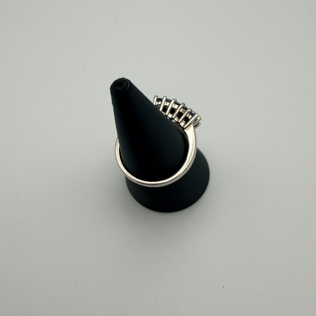 Harry Ivens Ring 925 Silber mit Tansanit Besatz ca. 2000er Jahre Showroom Ansbach
