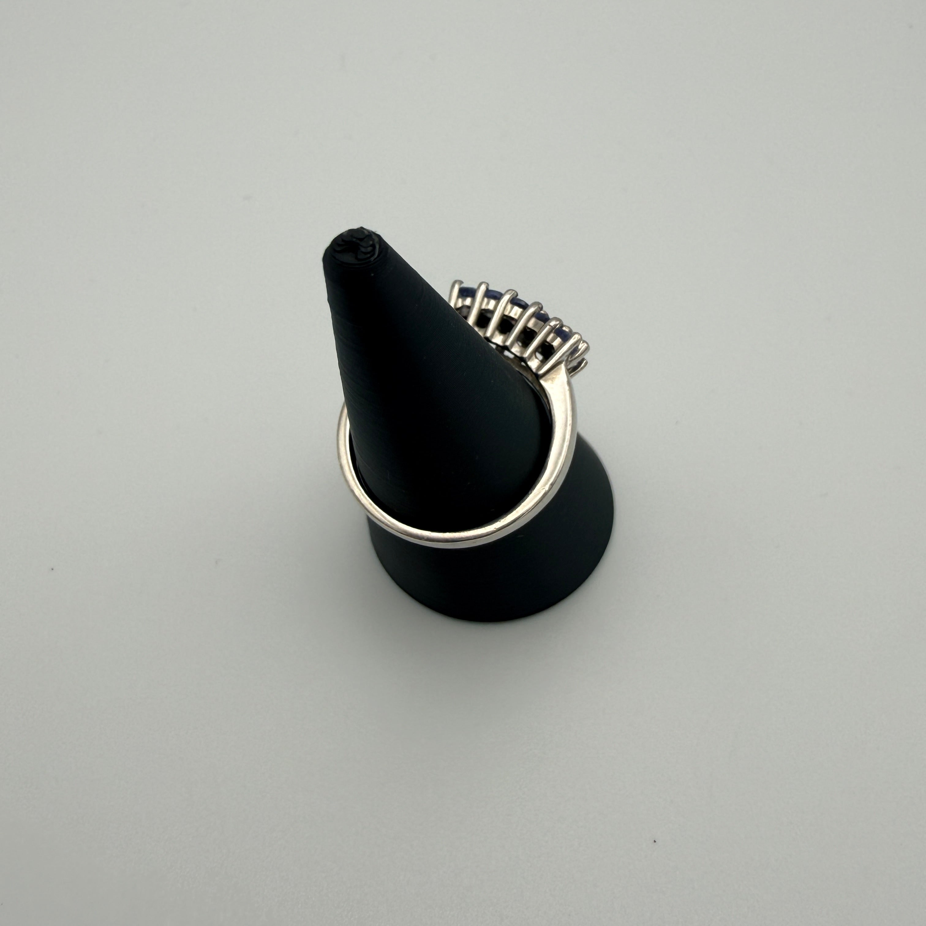 Harry Ivens Ring 925 Silber mit Tansanit Besatz ca. 2000er Jahre Showroom Ansbach