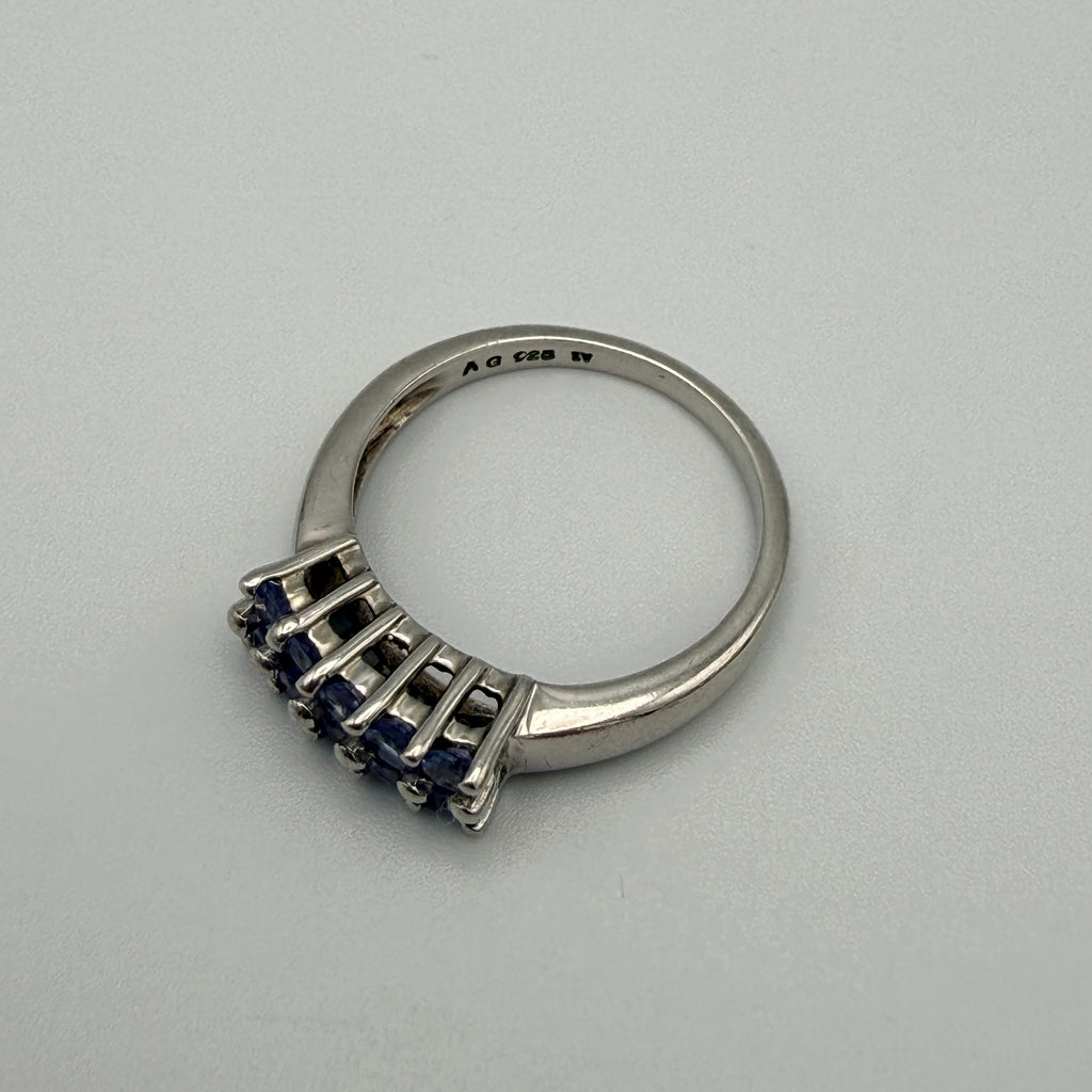 Harry Ivens Ring 925 Silber mit Tansanit Besatz ca. 2000er Jahre Showroom Ansbach
