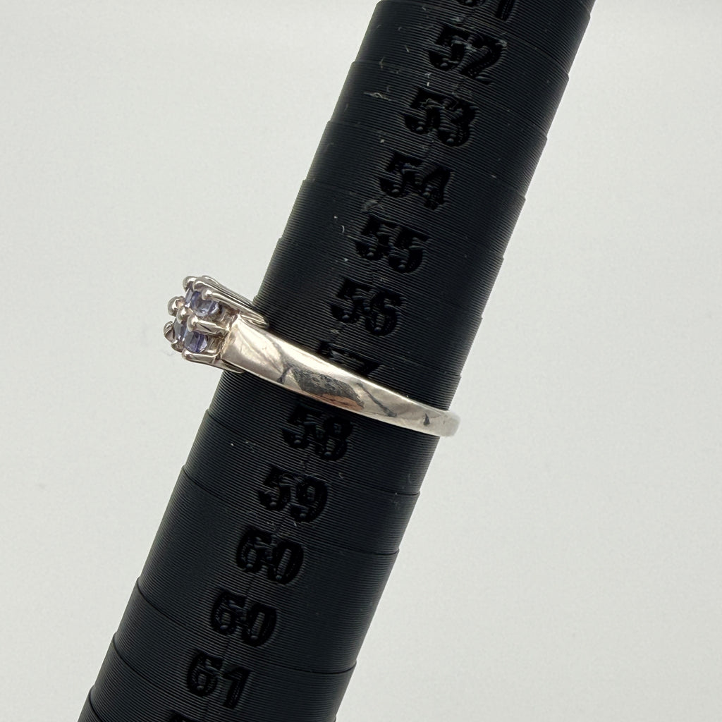 Harry Ivens Ring 925 Silber mit Tansanit Besatz ca. 2000er Jahre Showroom Ansbach