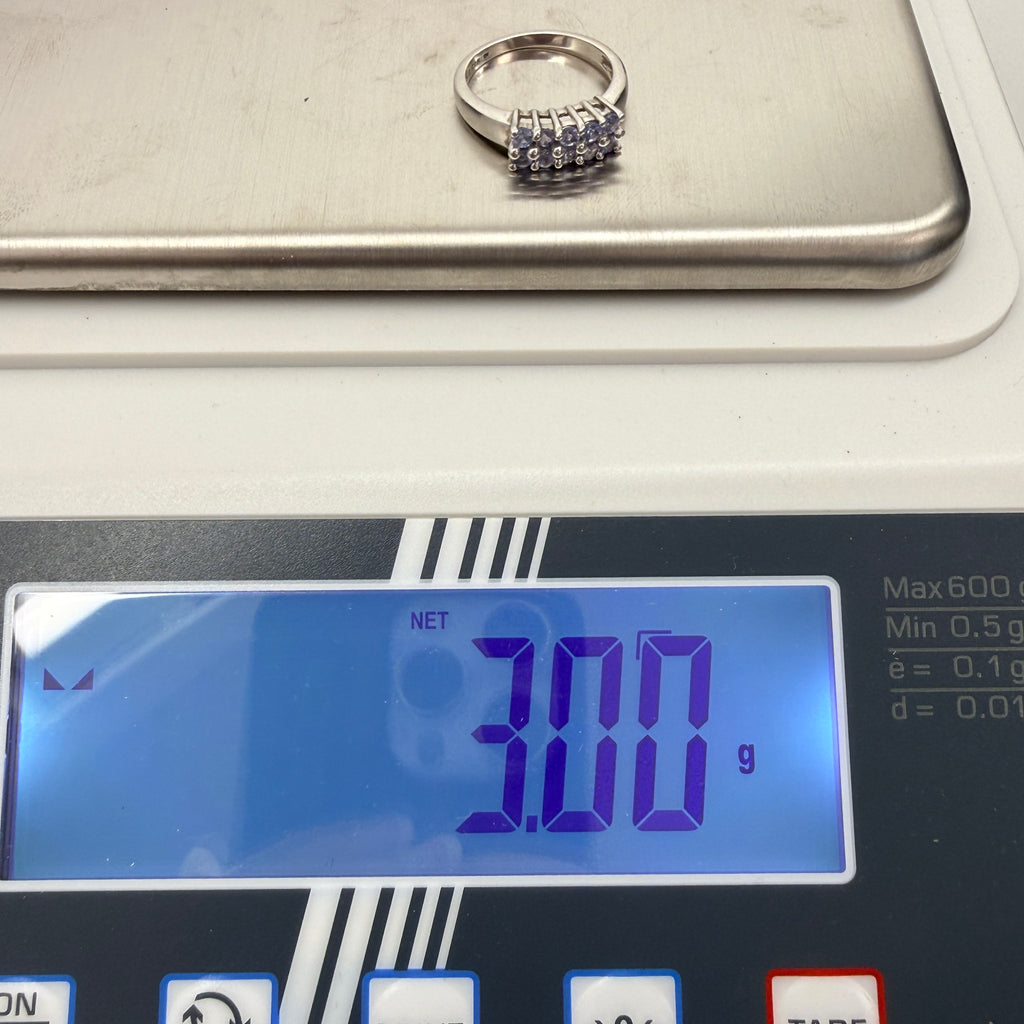 Harry Ivens Ring 925 Silber mit Tansanit Besatz ca. 2000er Jahre Showroom Ansbach