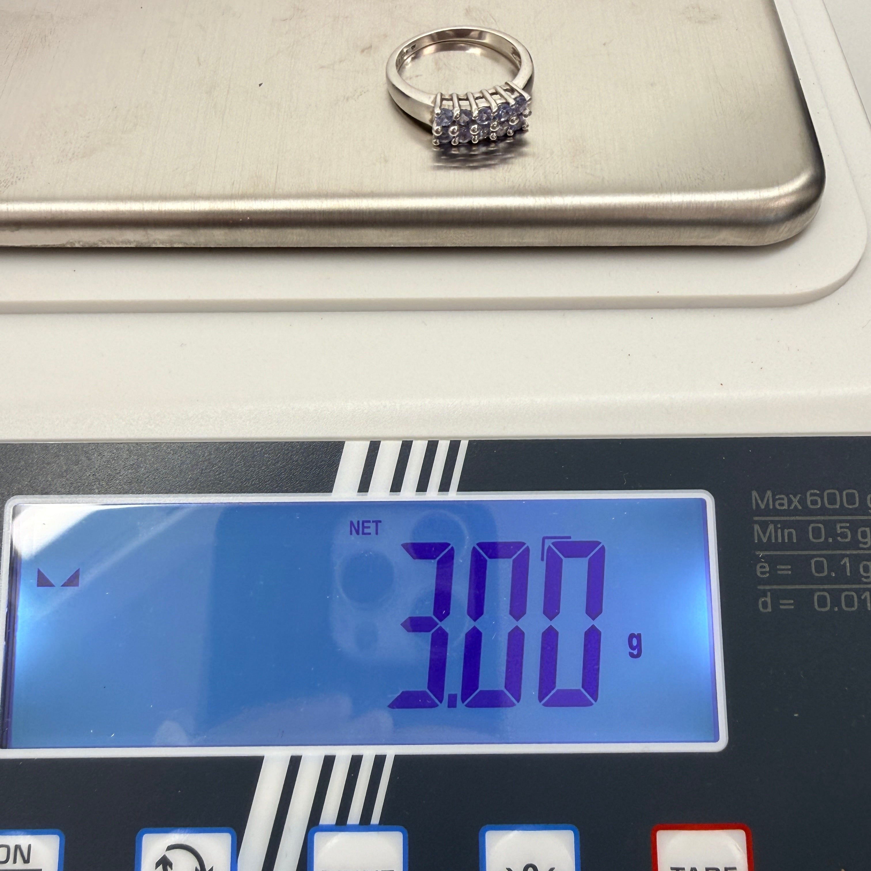 Harry Ivens Ring 925 Silber mit Tansanit Besatz ca. 2000er Jahre Showroom Ansbach