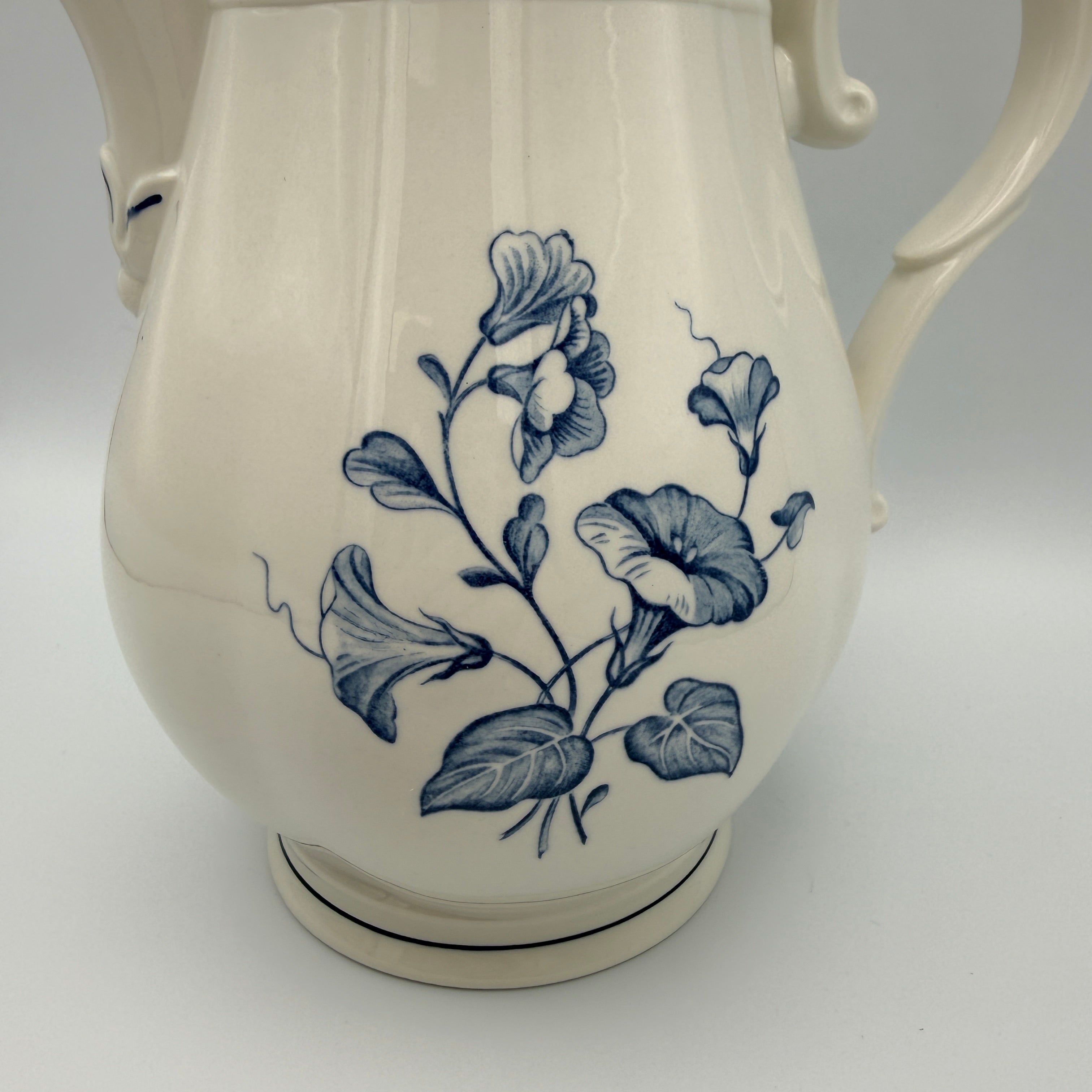 Villeroy & Boch Val Bleu Kaffeekanne Vitro Porzellan ca. 1980er–1990er Villeroy & Boch