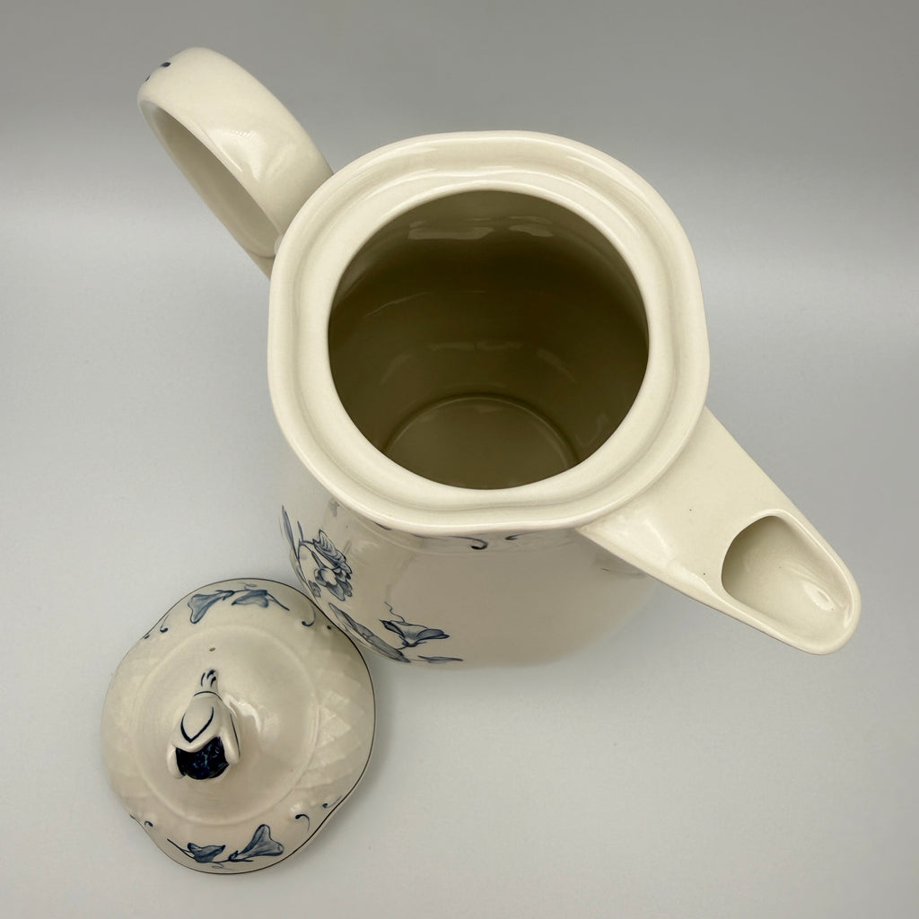 Villeroy & Boch Val Bleu Kaffeekanne Vitro Porzellan ca. 1980er–1990er Villeroy & Boch