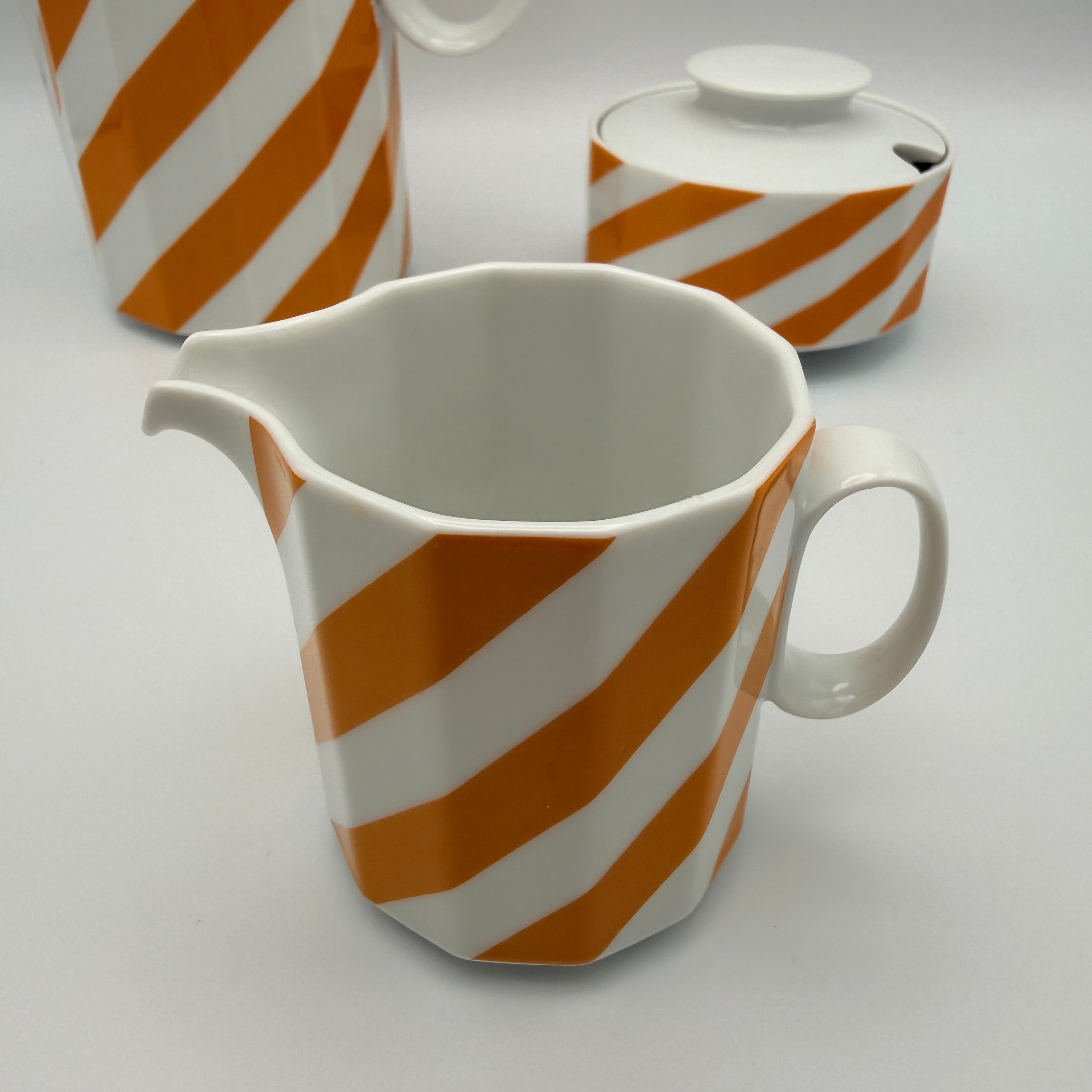 Rosenthal Polygon Tapio Wirkkala Mokkaservice 15-tlg. Orange 1970er Rosenthal