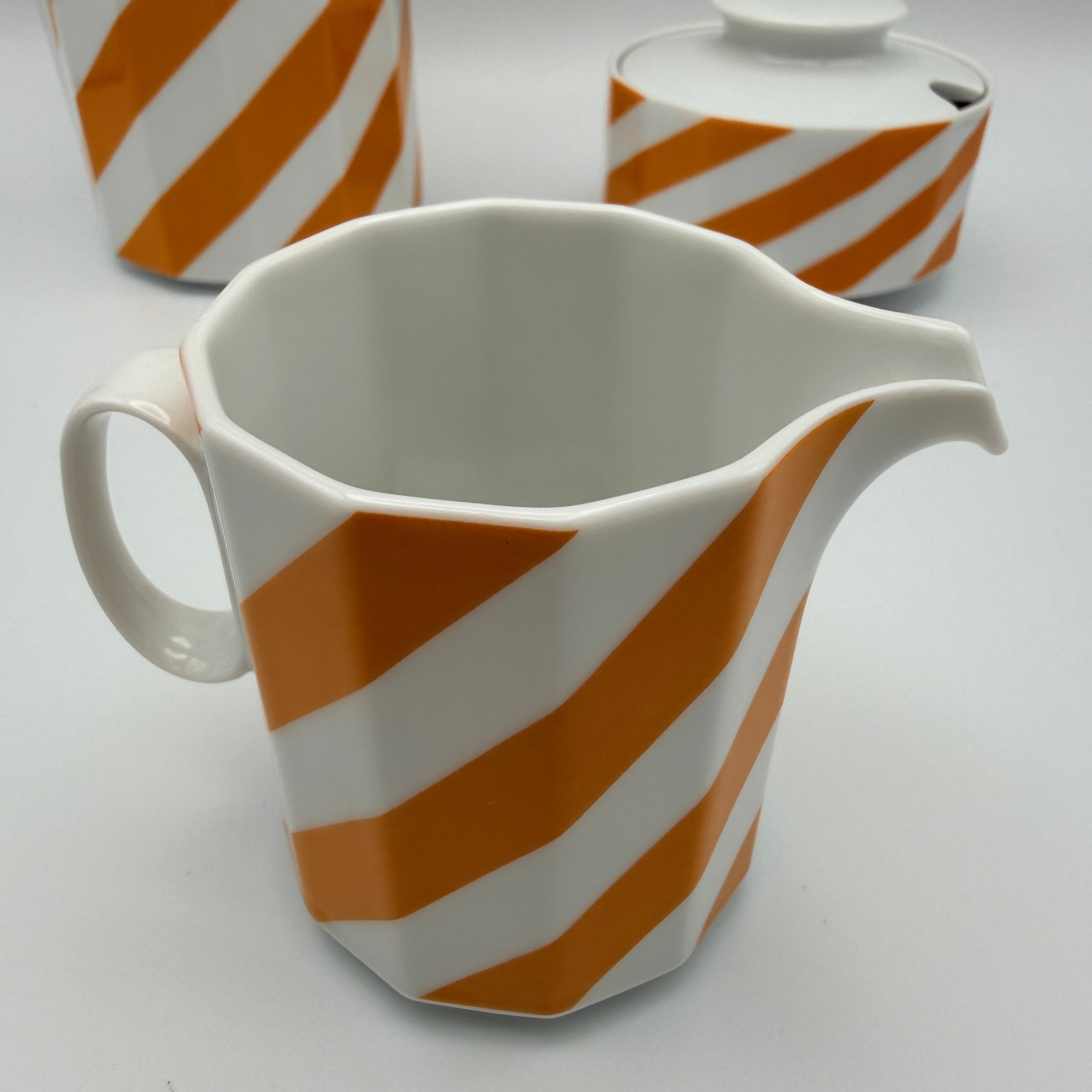 Rosenthal Polygon Tapio Wirkkala Mokkaservice 15-tlg. Orange 1970er Rosenthal