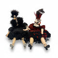 Wayne M. Kleski 2 Art Dolls Showgirls Tierfiguren 1990er/2000er Wayne M. Kleski