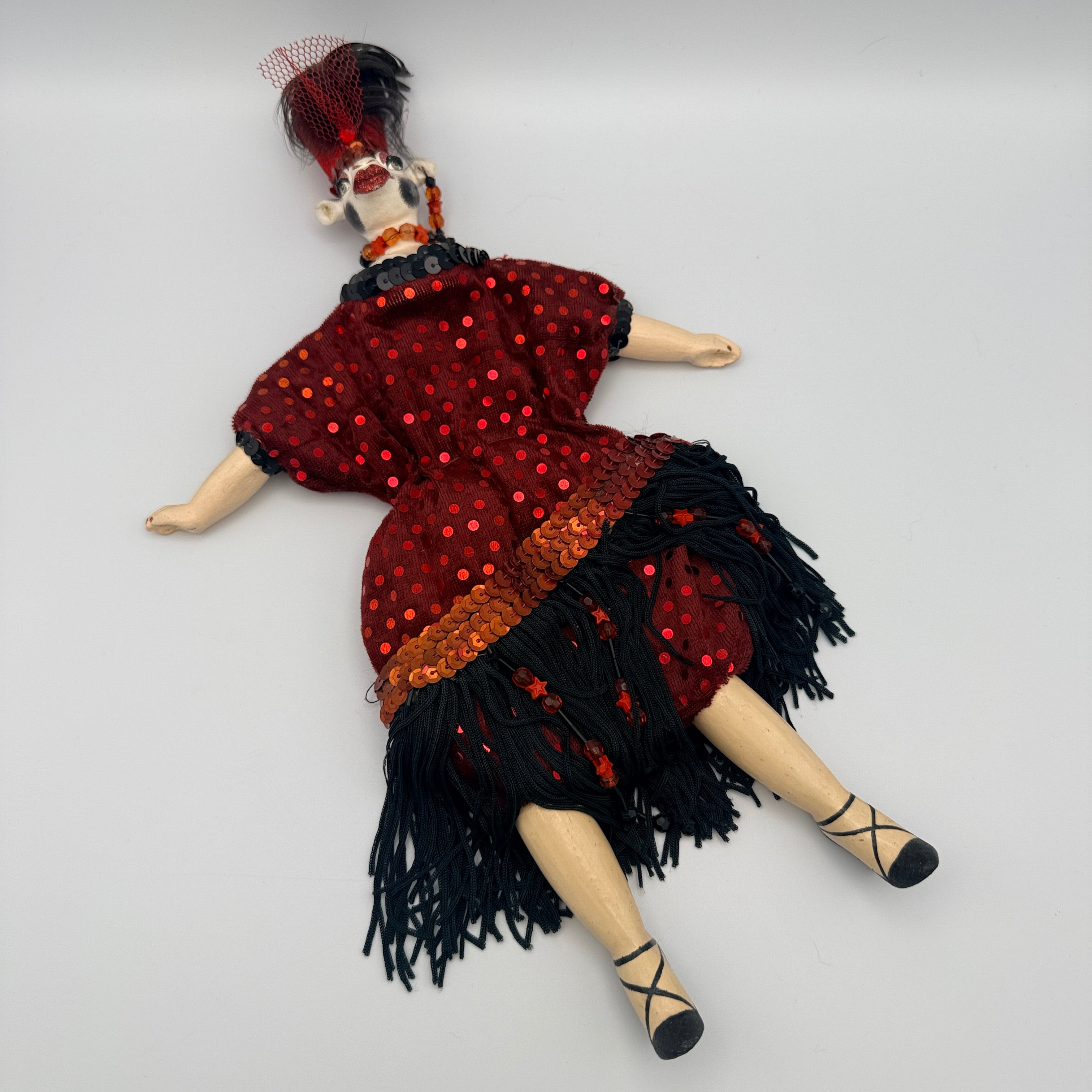 Wayne M. Kleski 2 Art Dolls Showgirls Tierfiguren 1990er/2000er Wayne M. Kleski
