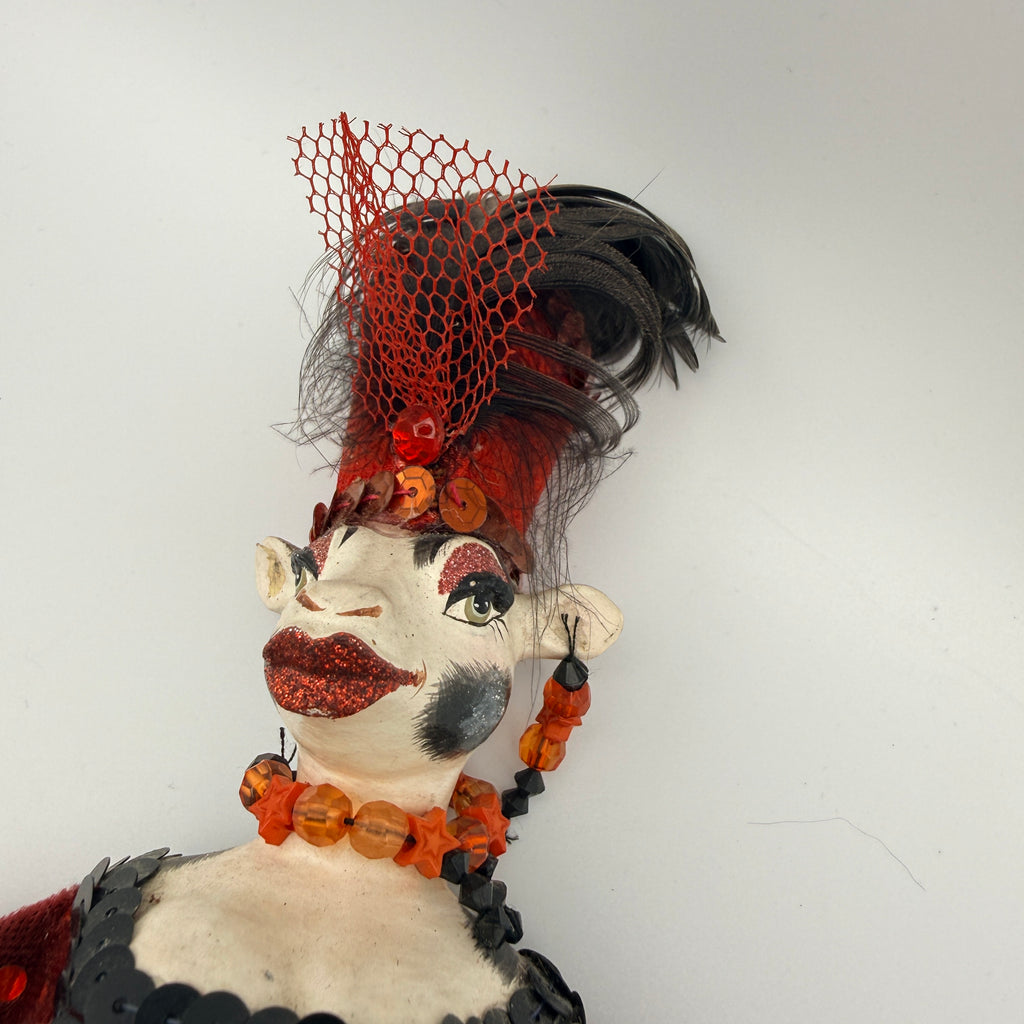 Wayne M. Kleski 2 Art Dolls Showgirls Tierfiguren 1990er/2000er Wayne M. Kleski