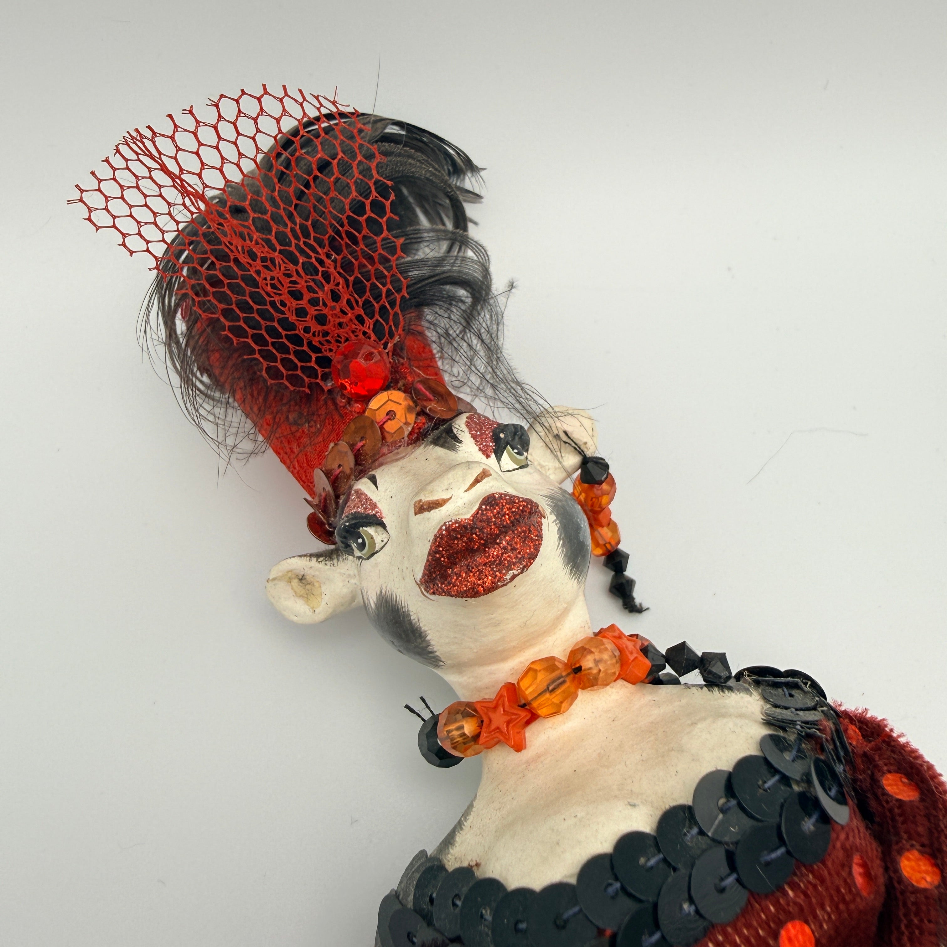 Wayne M. Kleski 2 Art Dolls Showgirls Tierfiguren 1990er/2000er Wayne M. Kleski