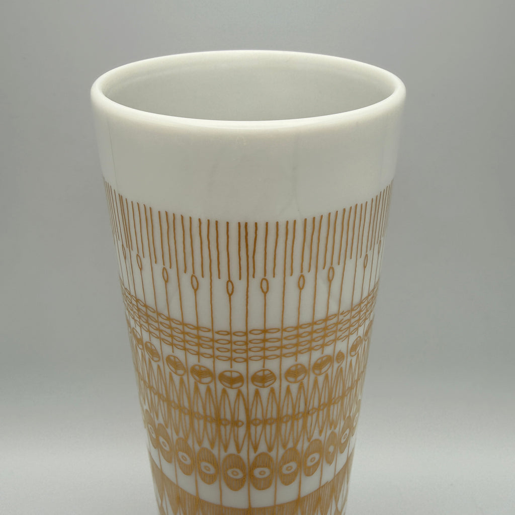 Rosenthal Studio-Linie Vase Hans Theo Baumann Golddekor 1970er Rosenthal
