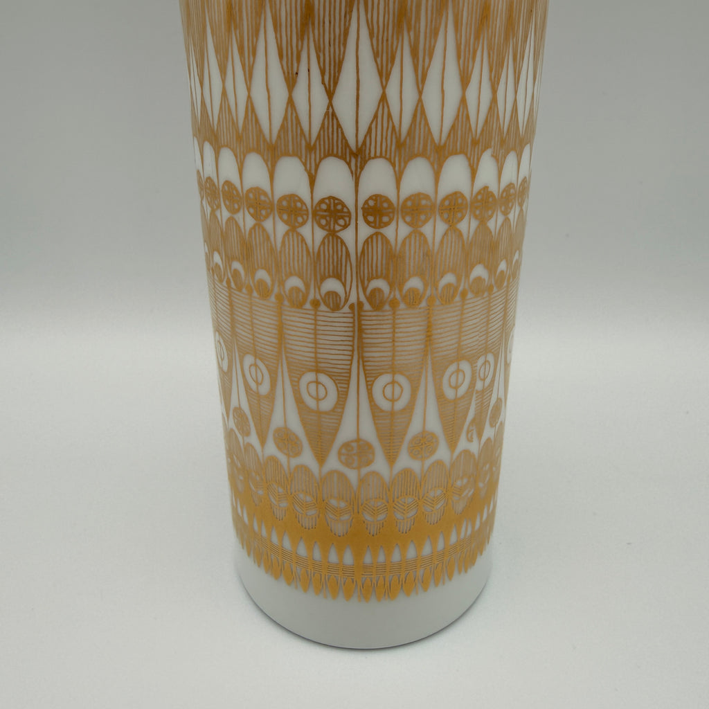 Rosenthal Studio-Linie Vase Hans Theo Baumann Golddekor 1970er Rosenthal