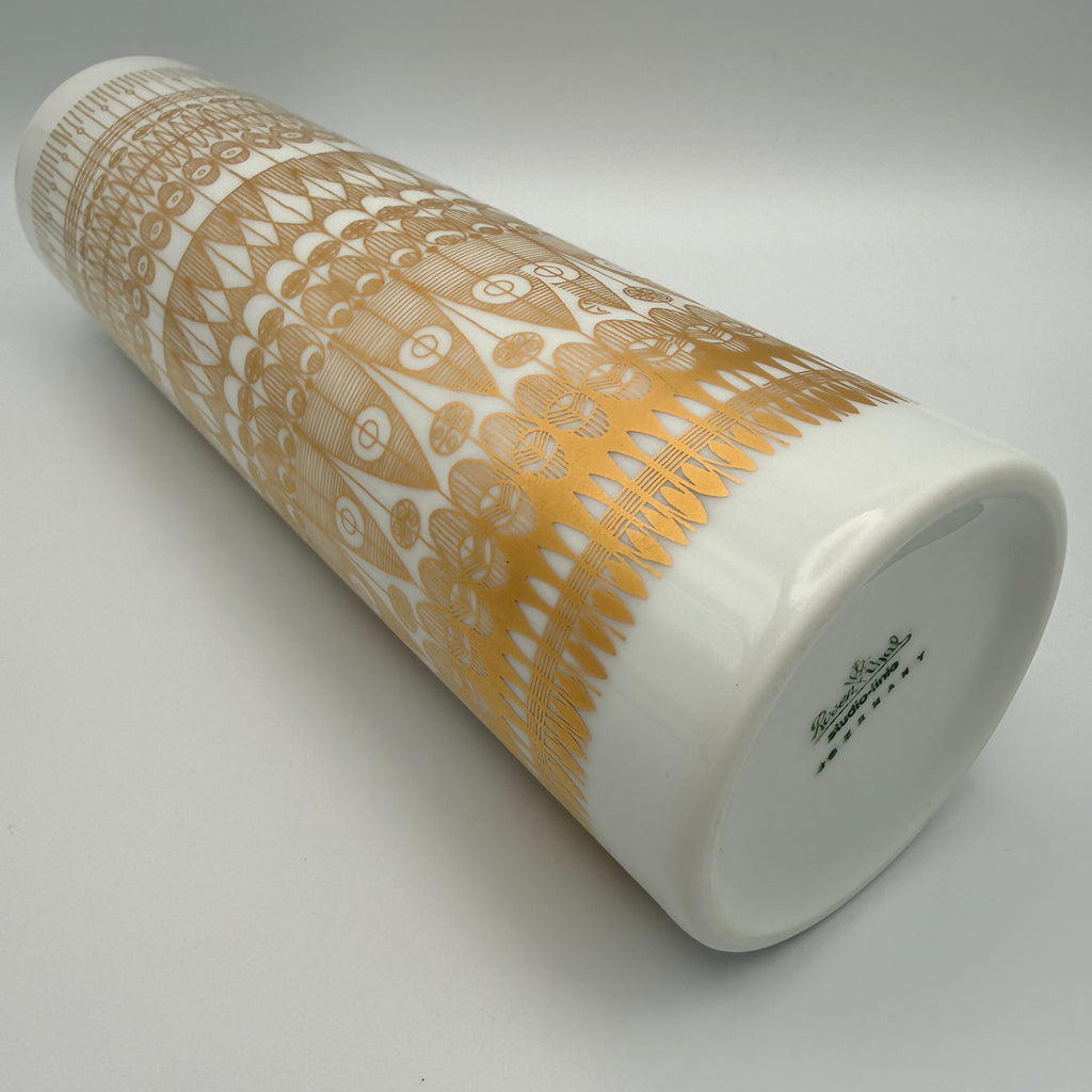 Rosenthal Studio-Linie Vase Hans Theo Baumann Golddekor 1970er Rosenthal