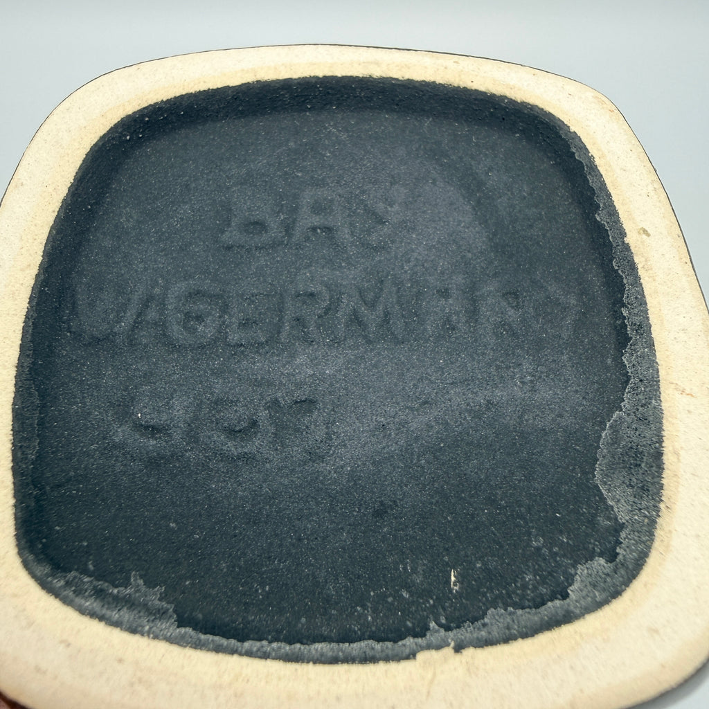 Bay Keramik Bodo Mans Vase 937-17 Orange WGP 1960er/70er Jahre Bay Keramik