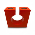 Walter Becht zugeschr. Space Age Lochvase Keramik Orange 1970er Walter Becht