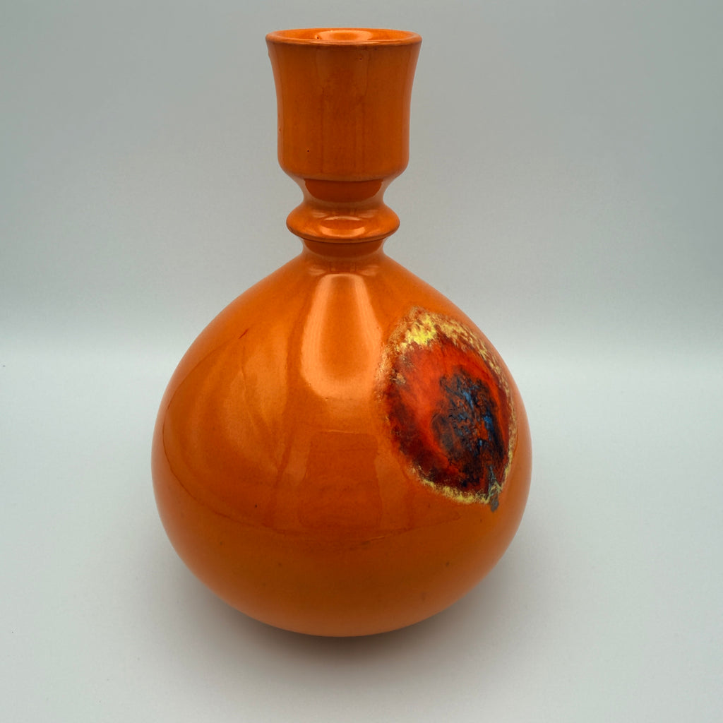 Vintage Kerzenhalter Keramik Orange Mid Century 1960er/70er Jahre Showroom Ansbach