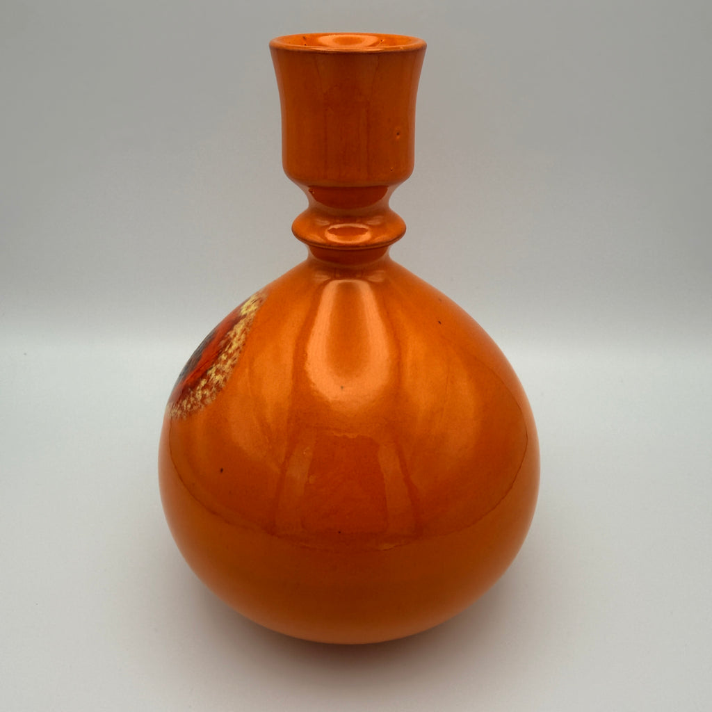 Vintage Kerzenhalter Keramik Orange Mid Century 1960er/70er Jahre Showroom Ansbach