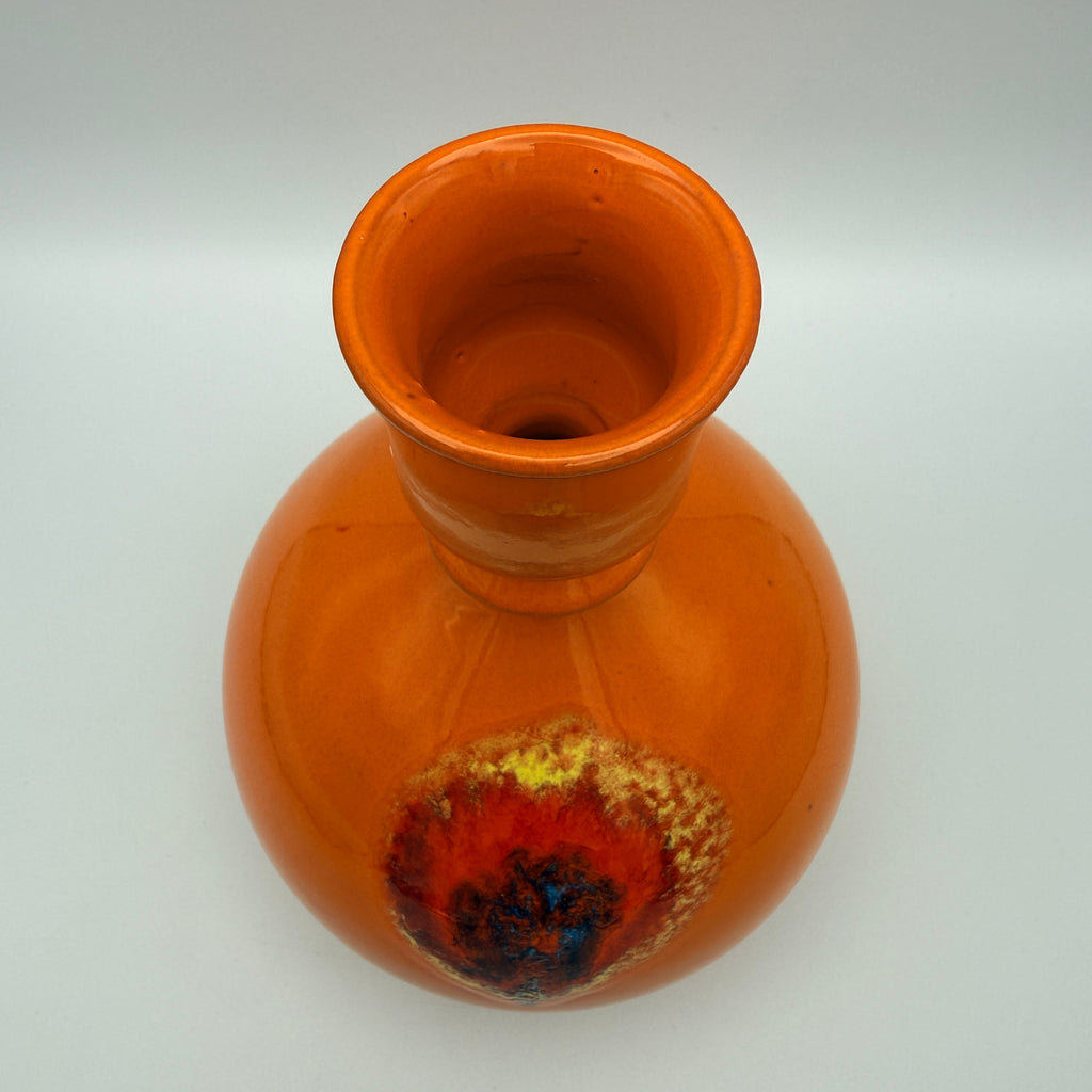 Vintage Kerzenhalter Keramik Orange Mid Century 1960er/70er Jahre Showroom Ansbach