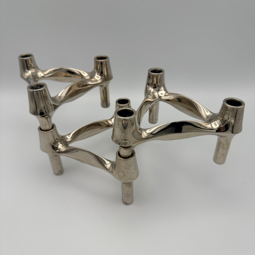 3x BMF Nagel 9151 modulare Kerzenhalter Chrom 1971–1985 BMF