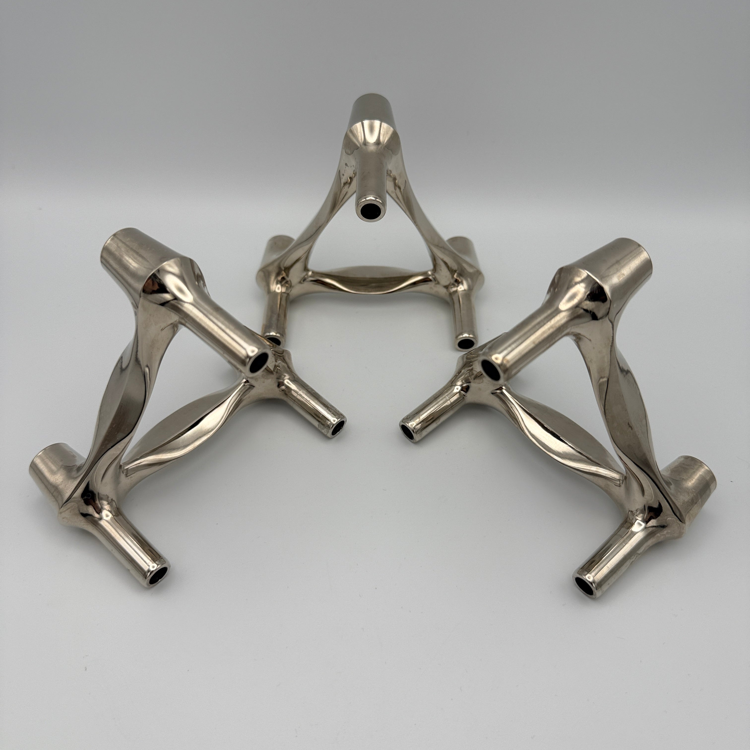 3x BMF Nagel 9151 modulare Kerzenhalter Chrom 1971–1985 BMF