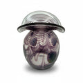 Eisch Studioglas Pfauenauge-Vase signiert 1987 Glashütte Eisch
