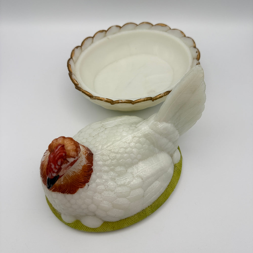 Antikes Eier-Service aus Manganglas von Vallérysthal & Portieux, ca. 1900 Vallérysthal & Portieux