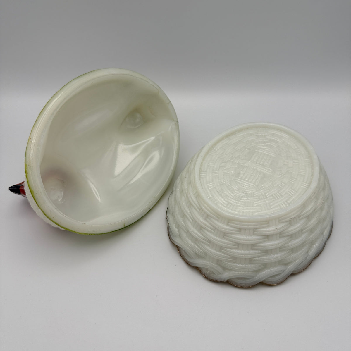 Antikes Eier-Service aus Manganglas von Vallérysthal & Portieux, ca. 1900 Vallérysthal & Portieux