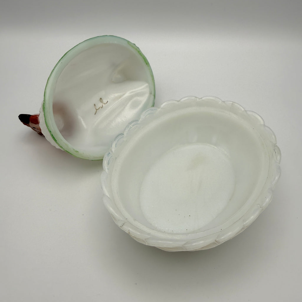 Antikes Eier-Service aus Manganglas von Vallérysthal & Portieux, ca. 1900 Vallérysthal & Portieux