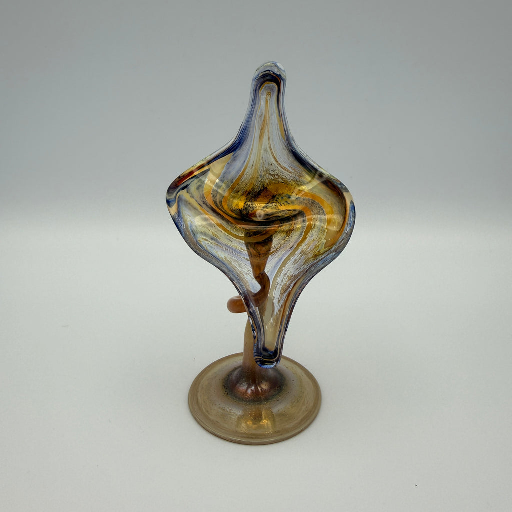 Filigrane Studioglas Skulptur I Handgeformtes Kunstglas I Vintage Showroom Ansbach