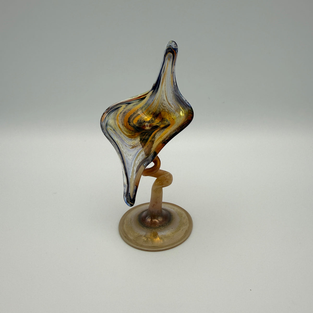 Filigrane Studioglas Skulptur I Handgeformtes Kunstglas I Vintage Showroom Ansbach
