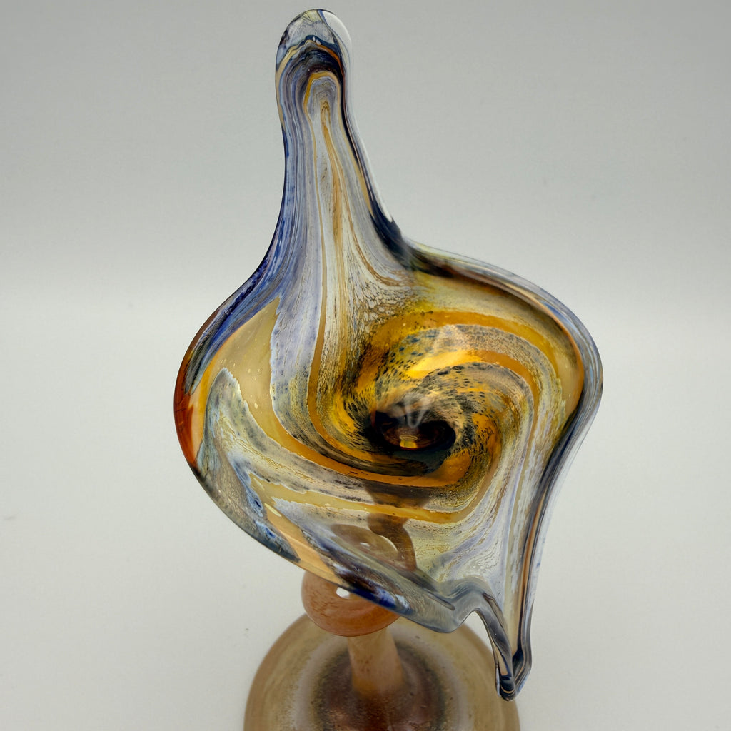 Filigrane Studioglas Skulptur I Handgeformtes Kunstglas I Vintage Showroom Ansbach