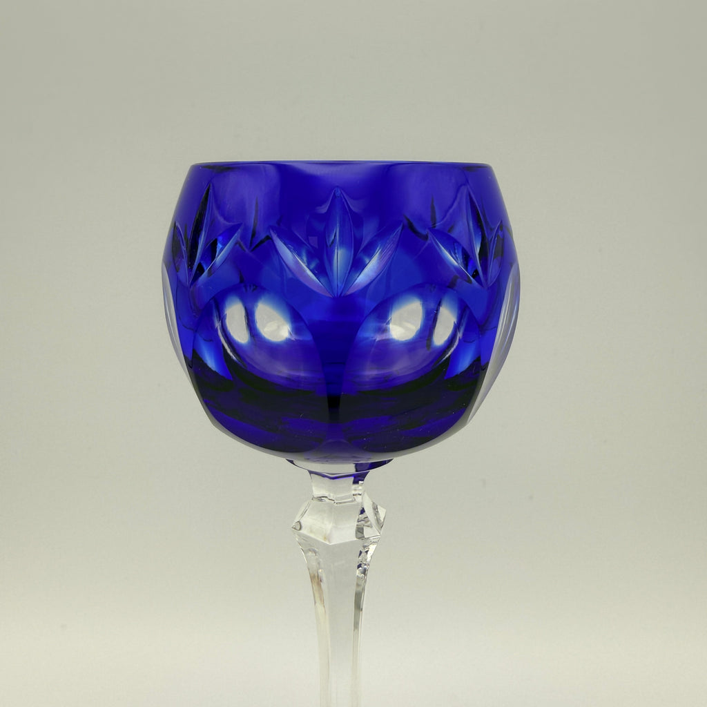 WMF Cristal Cabinet Likörglas I Kobaltblauer Überfang I 1970er–1980er WMF