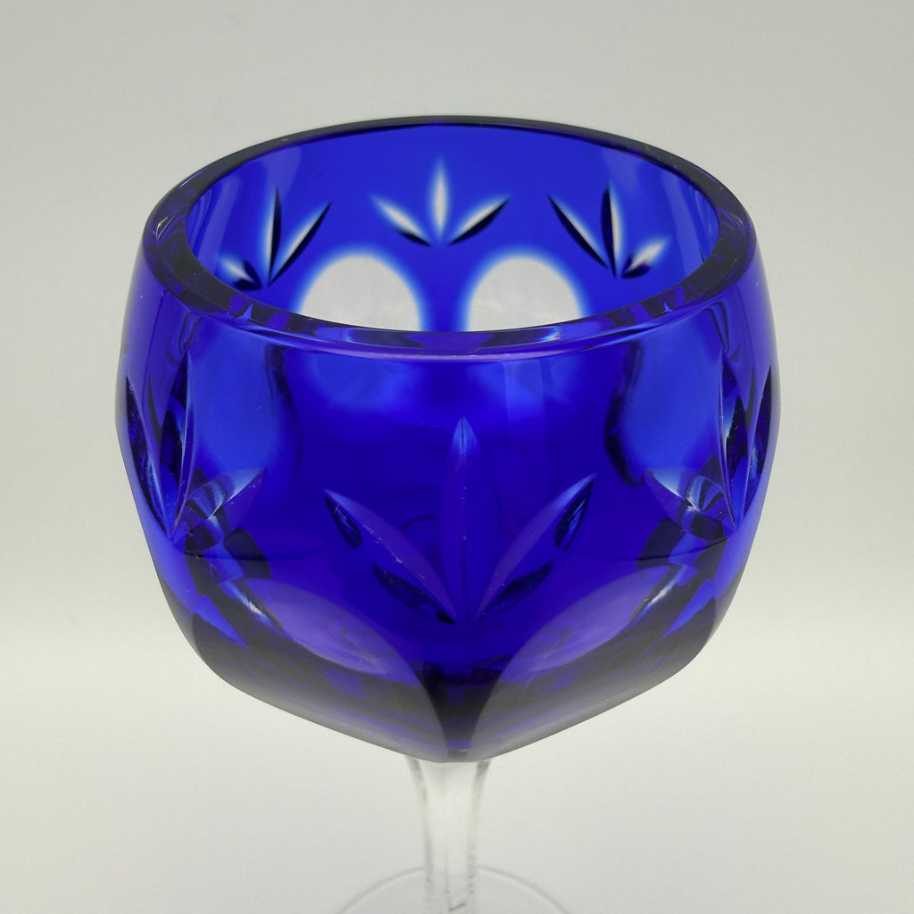 WMF Cristal Cabinet Likörglas I Kobaltblauer Überfang I 1970er–1980er WMF
