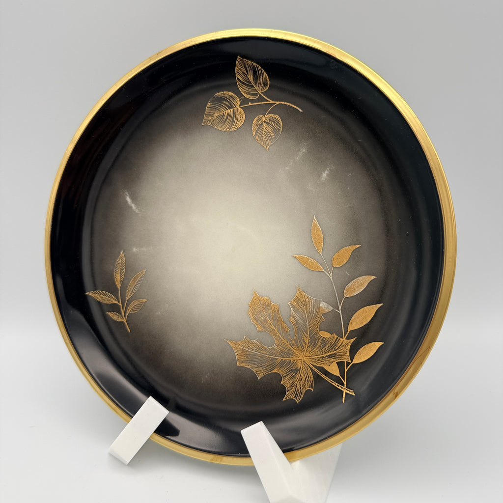 C. T. Hutschenreuther Arzberg Sammelgedeck 1528 – Schwarz-Gold – 1940er Jahre C. T. Hutschenreuther