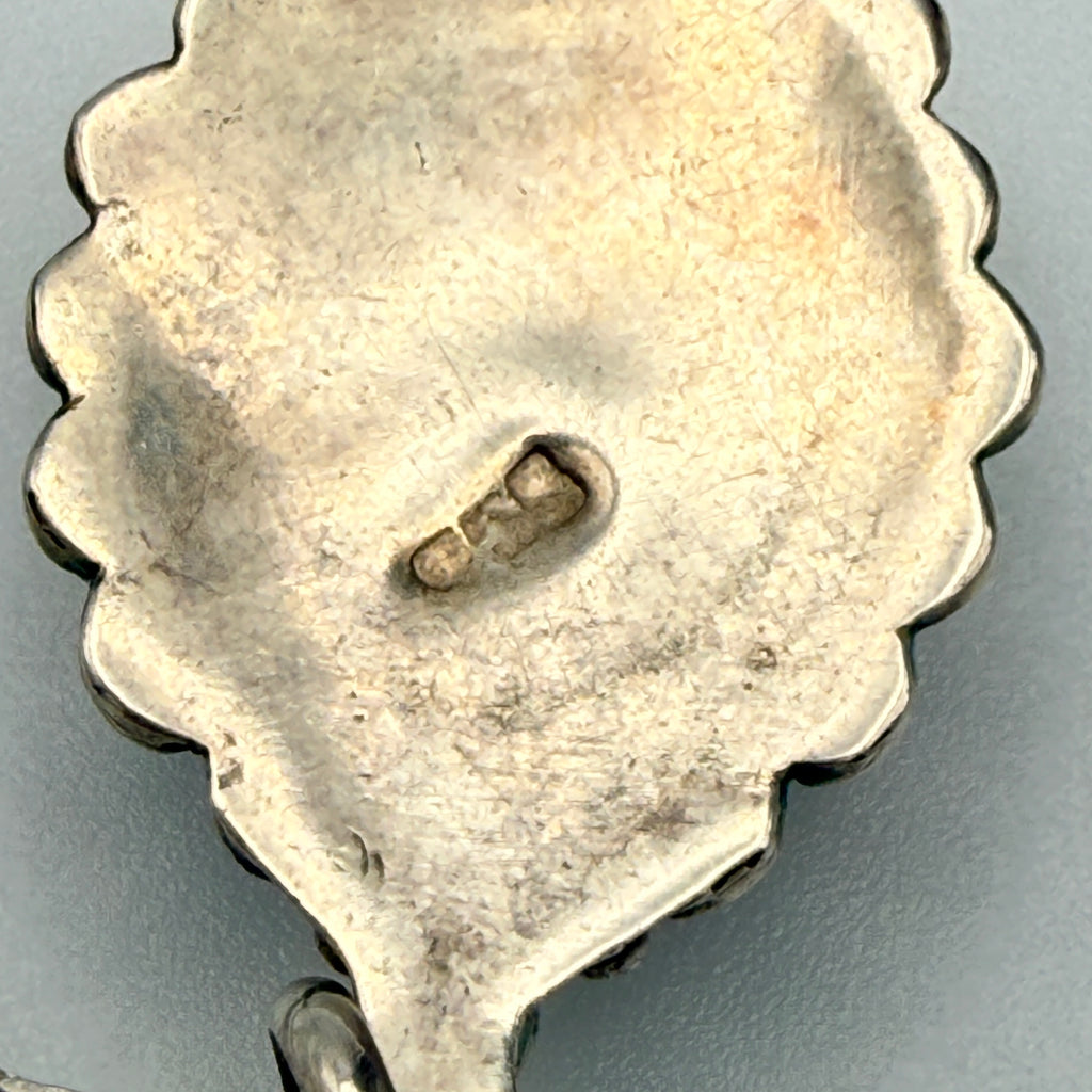 Vintage 925 Silber Kette mit Karneol-Anhänger 1970er–1980er Showroom Ansbach