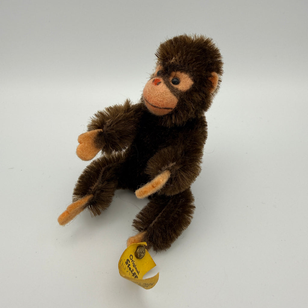5 Steiff Tiere Bambi Xorry Jocko Bazi Goldy Knopf Fahne 1950er–70er Steiff