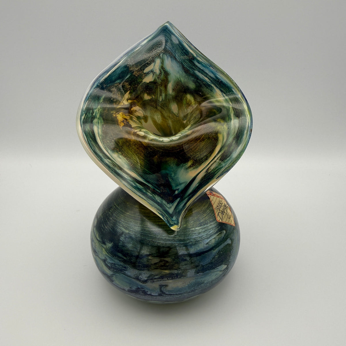 JOSKA Studio Design Studioglas Vase mundgeblasen 1980er/90er Jahre Joska