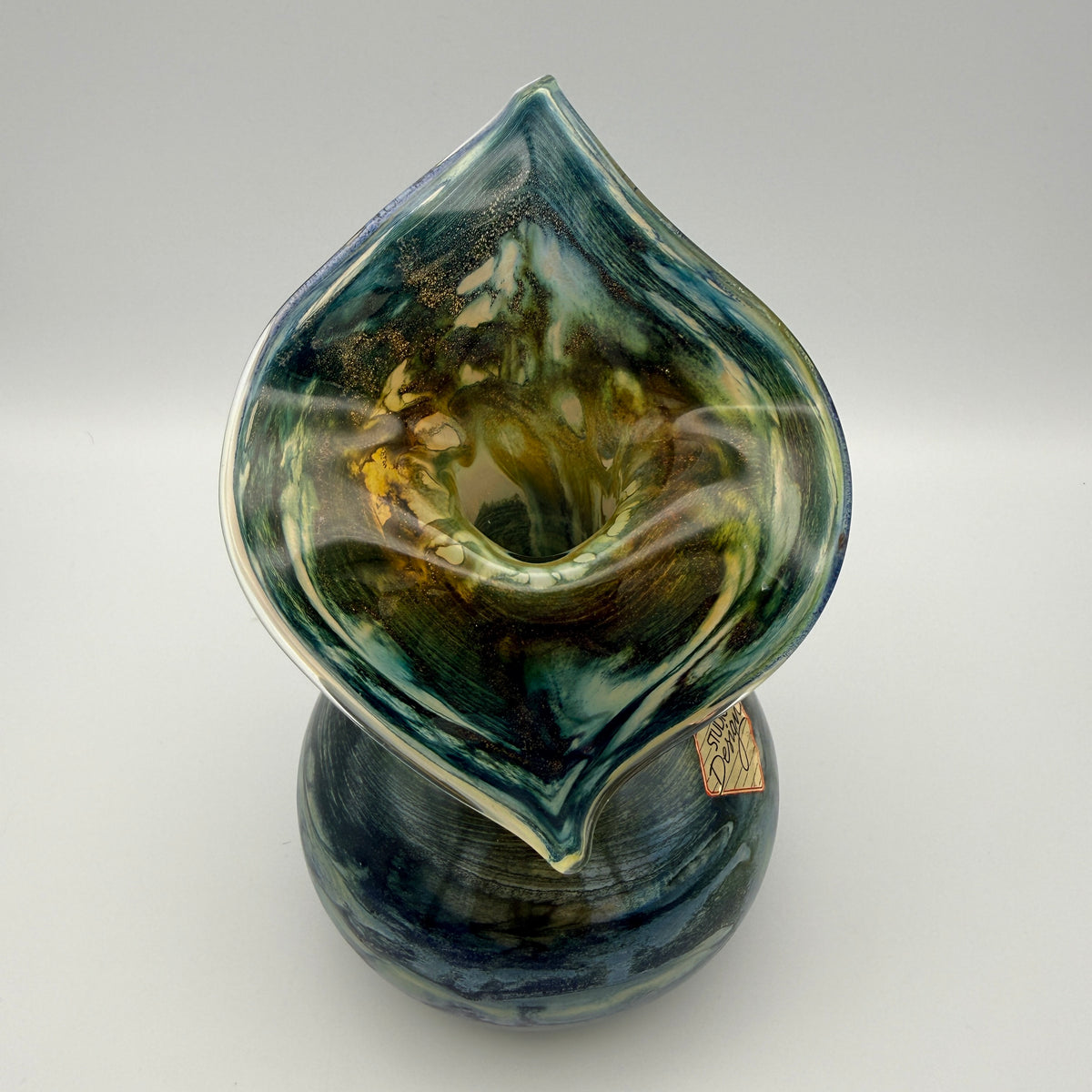 JOSKA Studio Design Studioglas Vase mundgeblasen 1980er/90er Jahre Joska