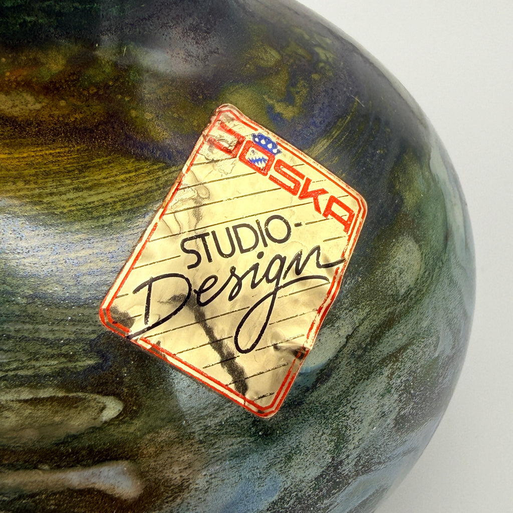 JOSKA Studio Design Studioglas Vase mundgeblasen 1980er/90er Jahre Joska
