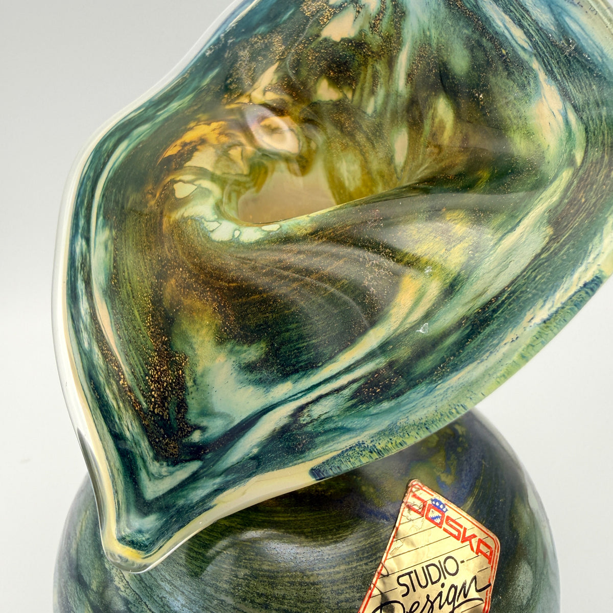 JOSKA Studio Design Studioglas Vase mundgeblasen 1980er/90er Jahre Joska