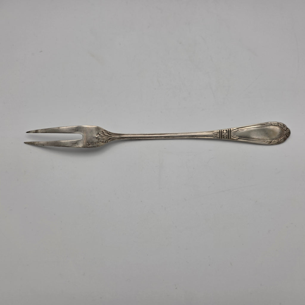 Antike Silbergabel Aufschnittgabel Fleischgabel Vorlegegabel Silber 800er - 33,68g 19cm Showroom Ansbach